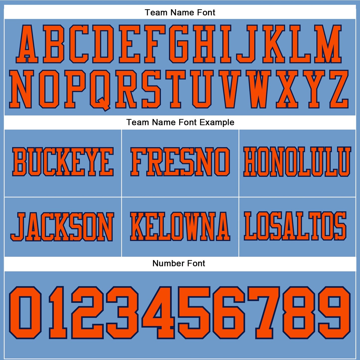 Custom Light Blue Orange-Navy Mesh Authentic Football Jersey - Sky-Custom