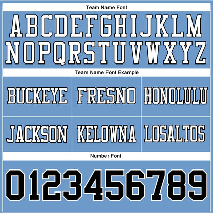 Custom Light Blue Navy-White Mesh Authentic Football Jersey - Sky-Custom