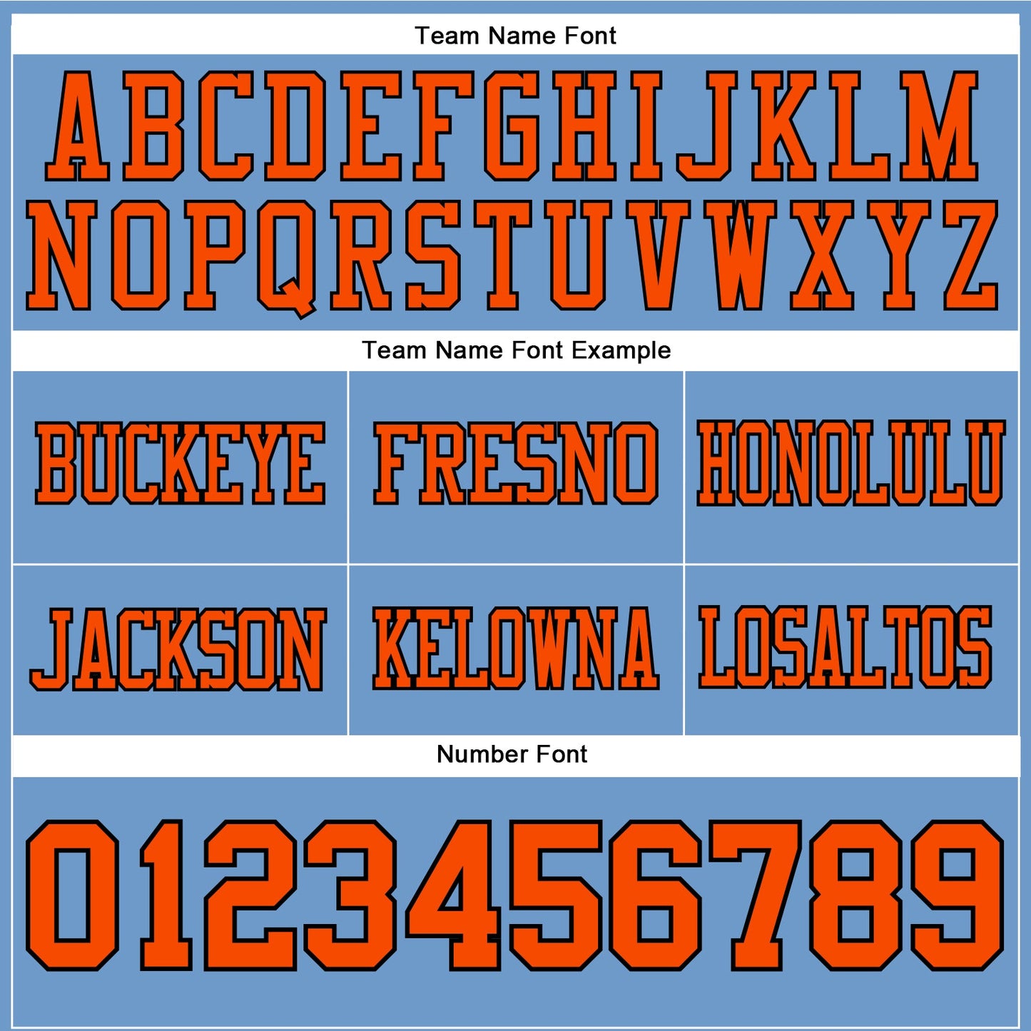 Custom Light Blue Orange-Black Mesh Authentic Football Jersey - Sky-Custom