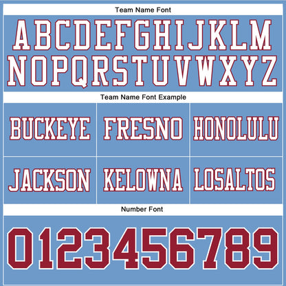 Custom Light Blue Cardinal-White Mesh Authentic Football Jersey - Sky-Custom