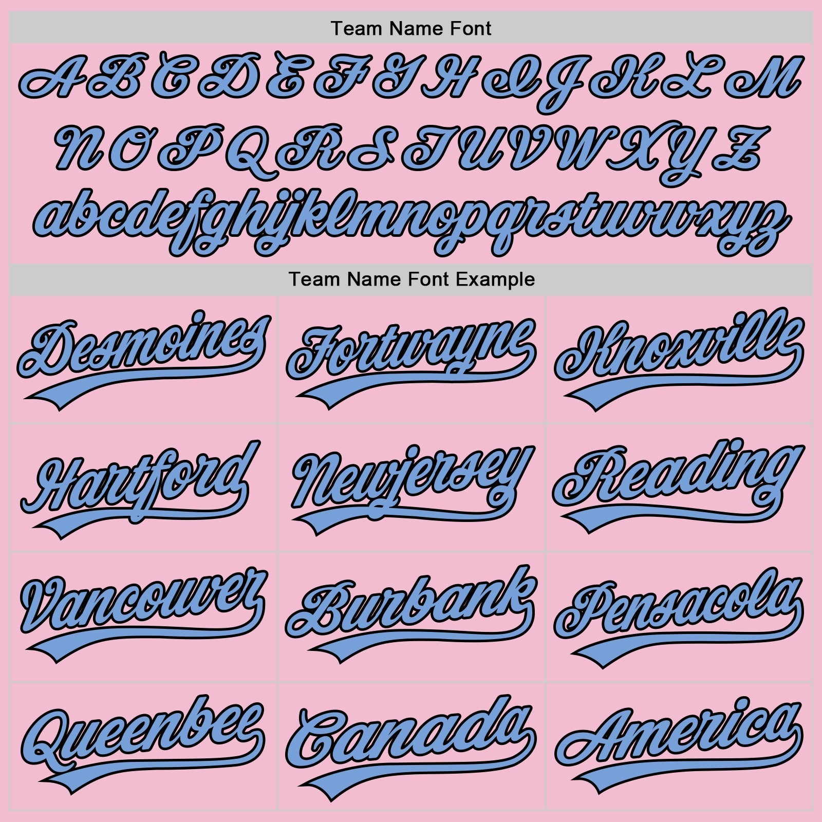 Custom Light Pink Light Blue-Black Authentic Throwback Baseball Jersey - Sky-Custom
