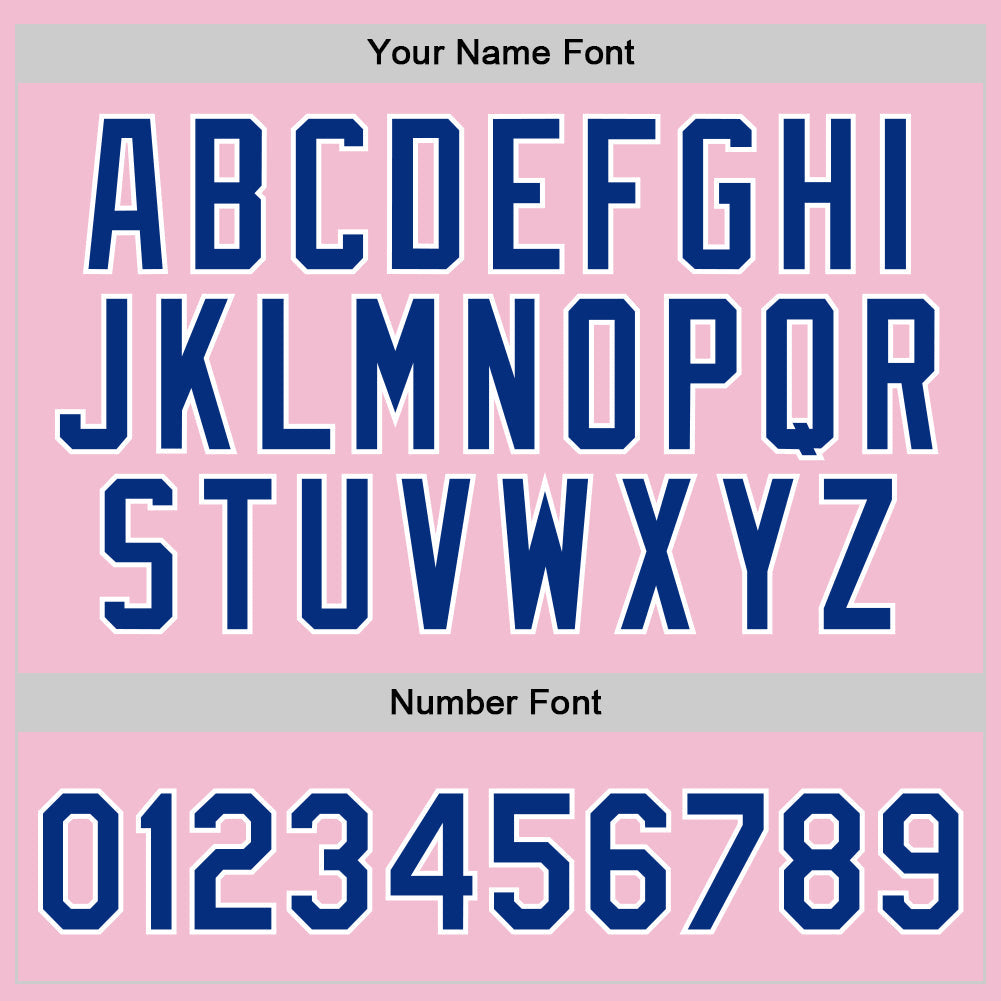 Custom Light Pink Royal-White Authentic Throwback Basketball Jersey - Sky-Custom