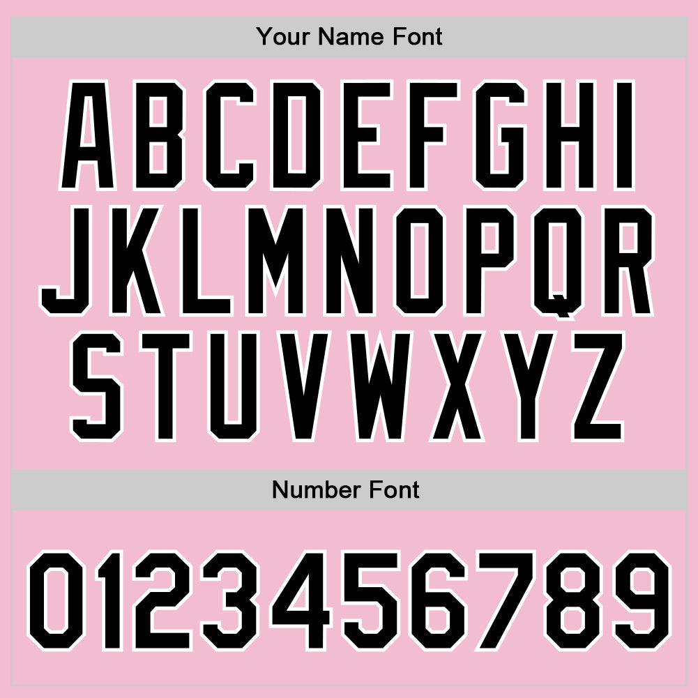 Custom Light Pink Black-White Authentic Throwback Basketball Jersey - Sky-Custom