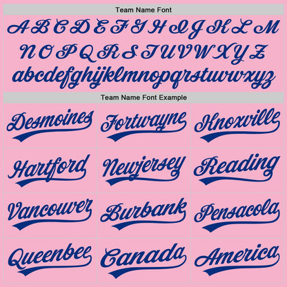 Custom Light Pink Royal Authentic Baseball Jersey - Sky-Custom