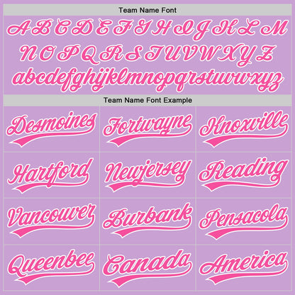 Custom Light Purple Pink-White Authentic Baseball Jersey - Sky-Custom