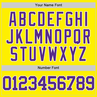 Custom Light Yellow Purple-White Authentic Basketball Jersey - Sky-Custom