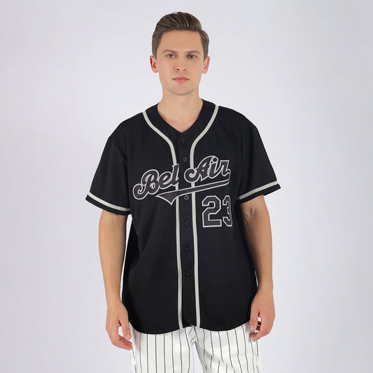 Custom Black Black-Gray Authentic Baseball Jersey - Sky-Custom