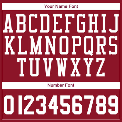 Custom Maroon White Round Neck Suit Basketball Jersey - Sky-Custom