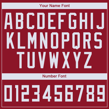 Custom Maroon White V-Neck Basketball Jersey - Sky-Custom