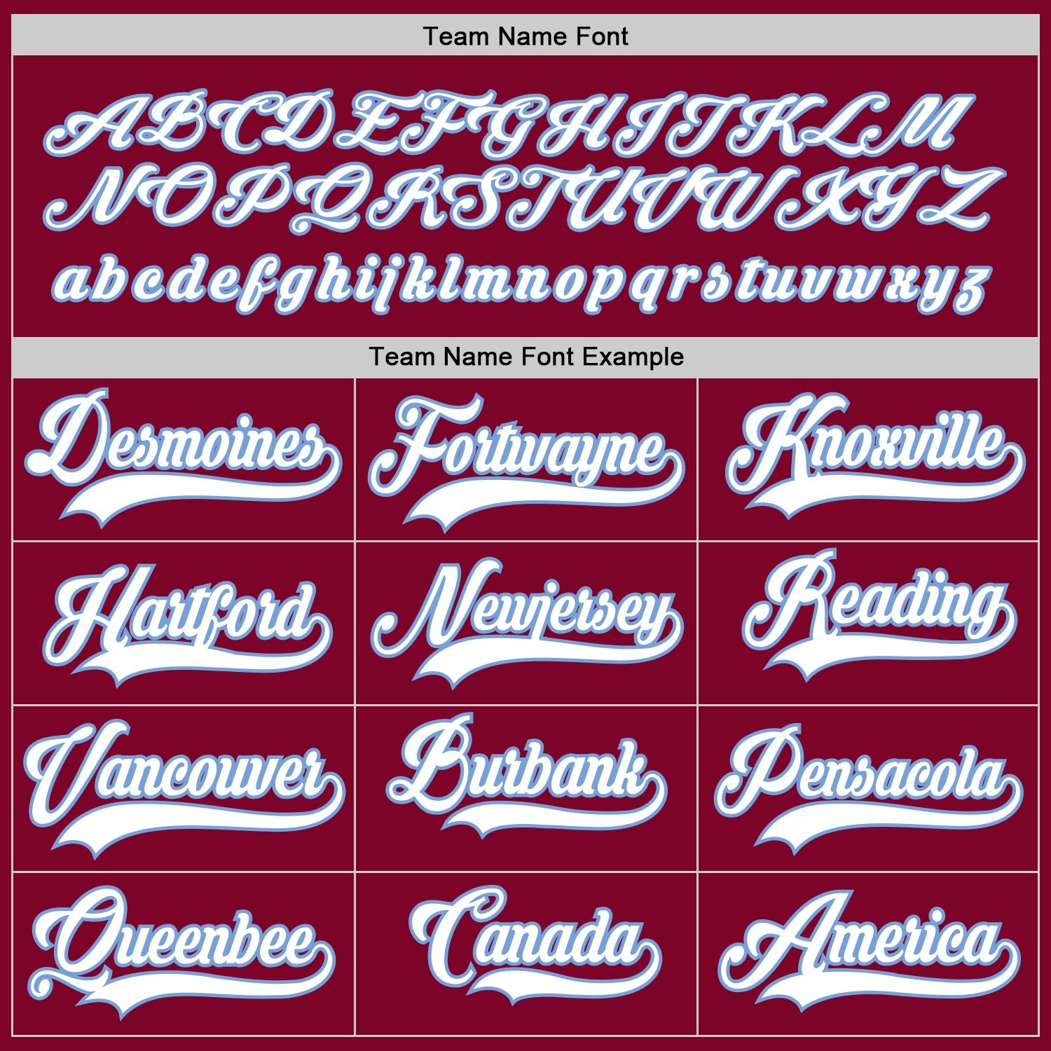 Custom Maroon White-Light Blue Hockey Jersey - Sky-Custom