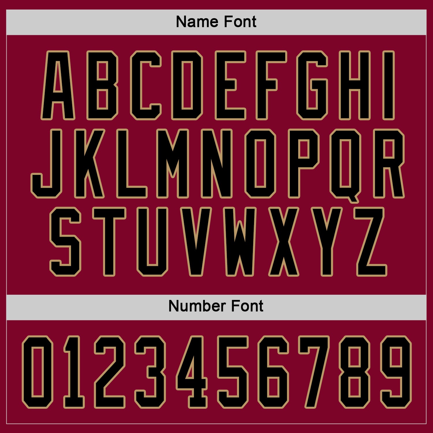 Custom Maroon Black-Old Gold Hockey Jersey - Sky-Custom
