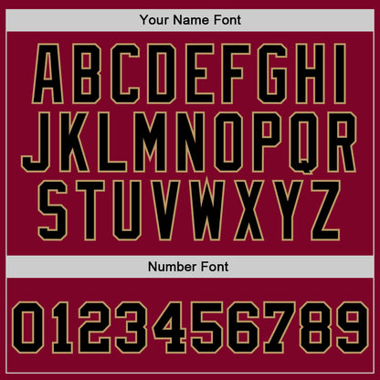 Custom Maroon Black-Old Gold Authentic Throwback Basketball Jersey - Sky-Custom