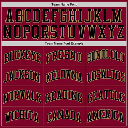Custom Maroon Black-Old Gold Authentic Throwback Basketball Jersey - Sky-Custom