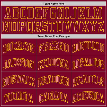 Custom Maroon Maroon-Gold Authentic Throwback Basketball Jersey - Sky-Custom