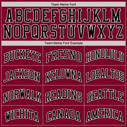 Custom Maroon Black-White Authentic Throwback Basketball Jersey - Sky-Custom