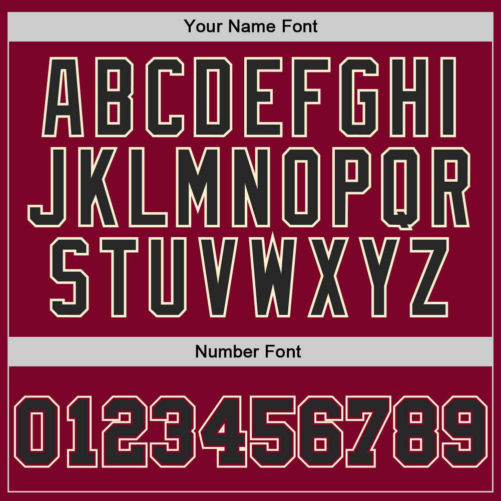 Custom Maroon Black-Cream Authentic Throwback Basketball Jersey - Sky-Custom