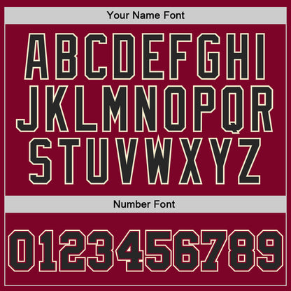 Custom Maroon Black-Cream Authentic Throwback Basketball Jersey - Sky-Custom