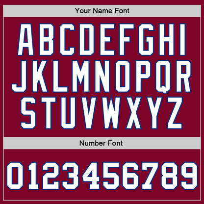 Custom Maroon White-Royal Authentic Throwback Basketball Jersey - Sky-Custom
