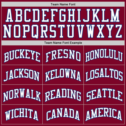 Custom Maroon White-Royal Authentic Throwback Basketball Jersey - Sky-Custom
