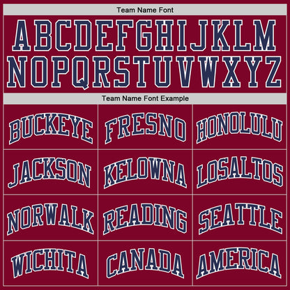 Custom Maroon Navy-White Authentic Throwback Basketball Jersey - Sky-Custom