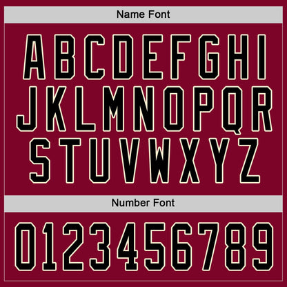 Custom Maroon Black-Cream Hockey Jersey - Sky-Custom