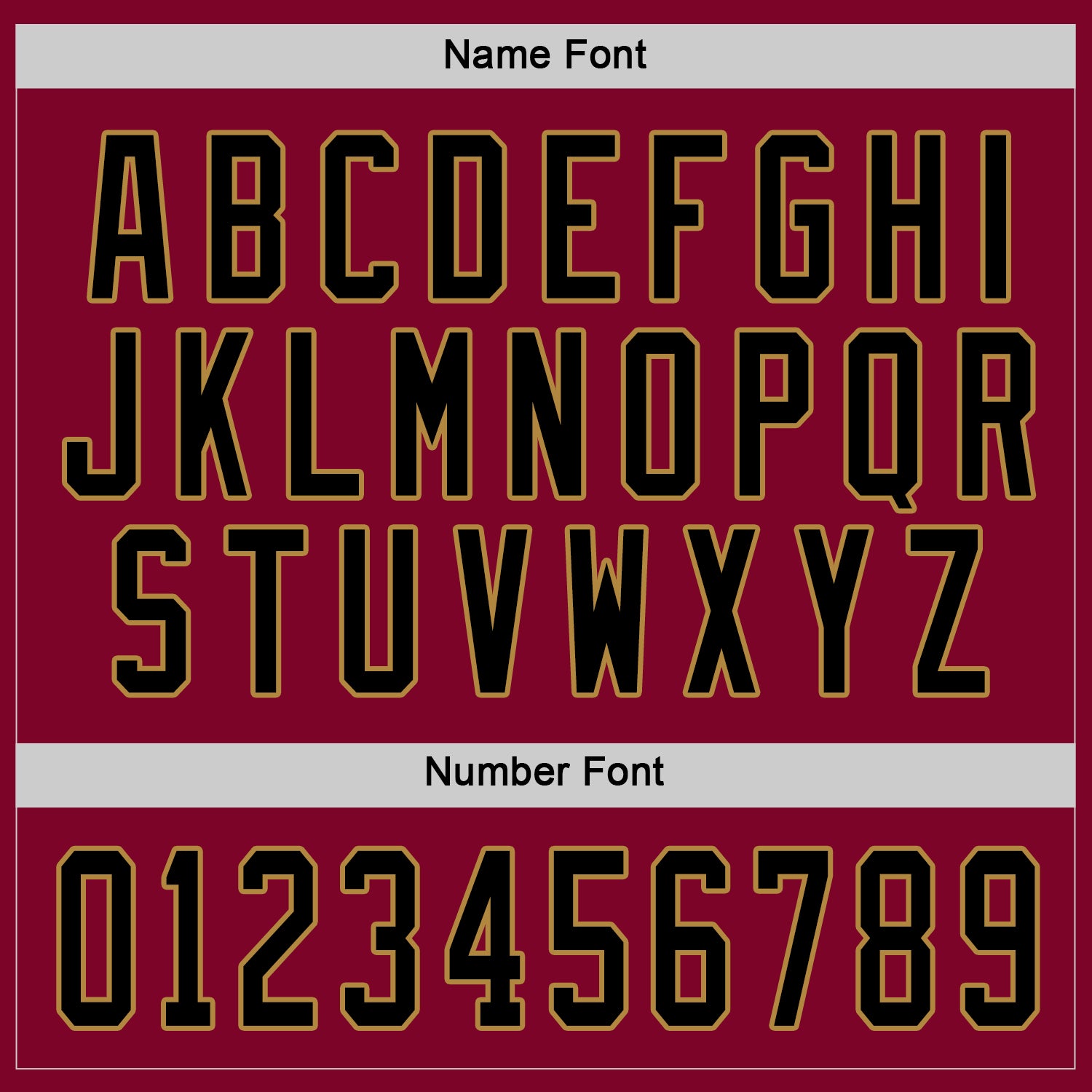 Custom Maroon Black-Old Gold Hockey Jersey - Sky-Custom