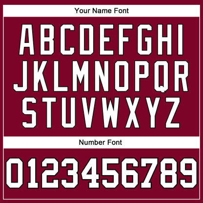 Custom Maroon White-Black Authentic Throwback Basketball Jersey - Sky-Custom