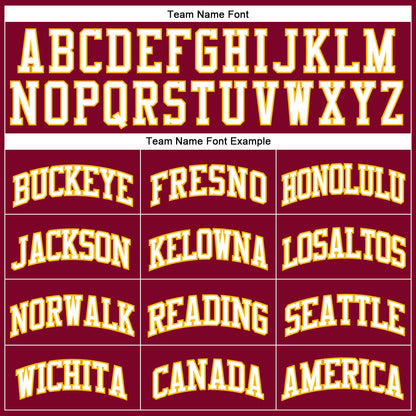 Custom Maroon White-Gold Authentic Throwback Basketball Jersey - Sky-Custom