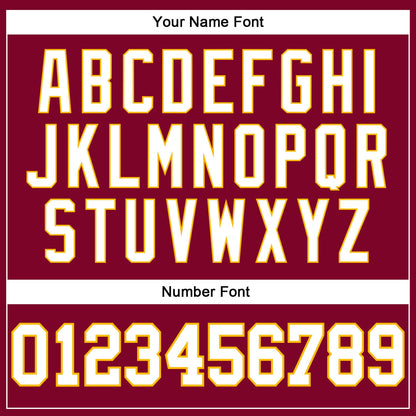 Custom Maroon White-Gold Authentic Throwback Basketball Jersey - Sky-Custom