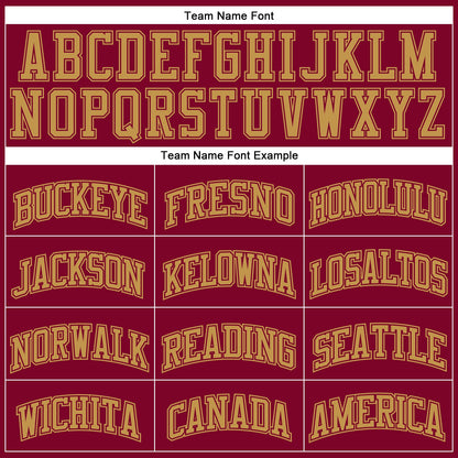 Custom Maroon Old Gold Authentic Throwback Basketball Jersey - Sky-Custom