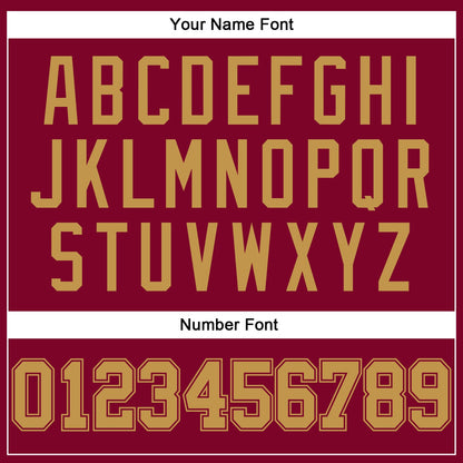 Custom Maroon Old Gold Authentic Throwback Basketball Jersey - Sky-Custom