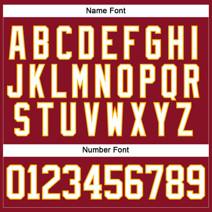 Custom Maroon White-Gold Hockey Lace Neck Jersey - Sky-Custom