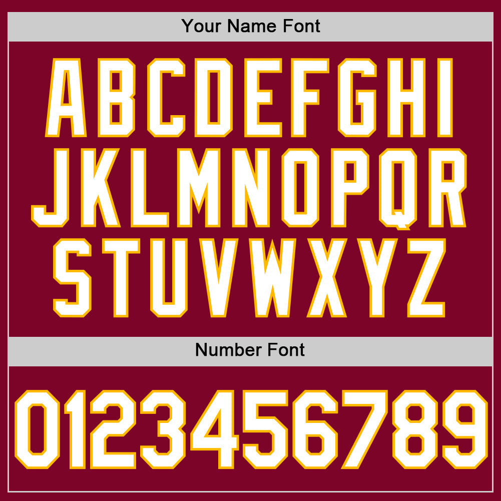 Custom Maroon White-Gold Authentic Throwback Baseball Jersey - Sky-Custom