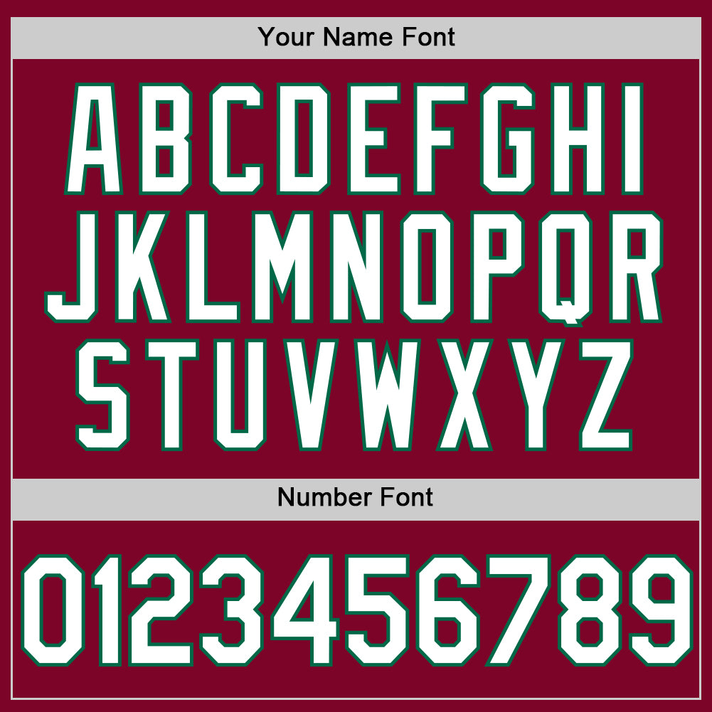 Custom Maroon White-Kelly Green Authentic Throwback Baseball Jersey - Sky-Custom