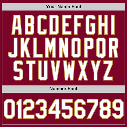 Custom Maroon White-Old Gold Authentic Throwback Baseball Jersey - Sky-Custom