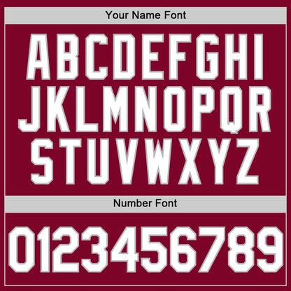 Custom Maroon White-Gray Authentic Throwback Baseball Jersey - Sky-Custom