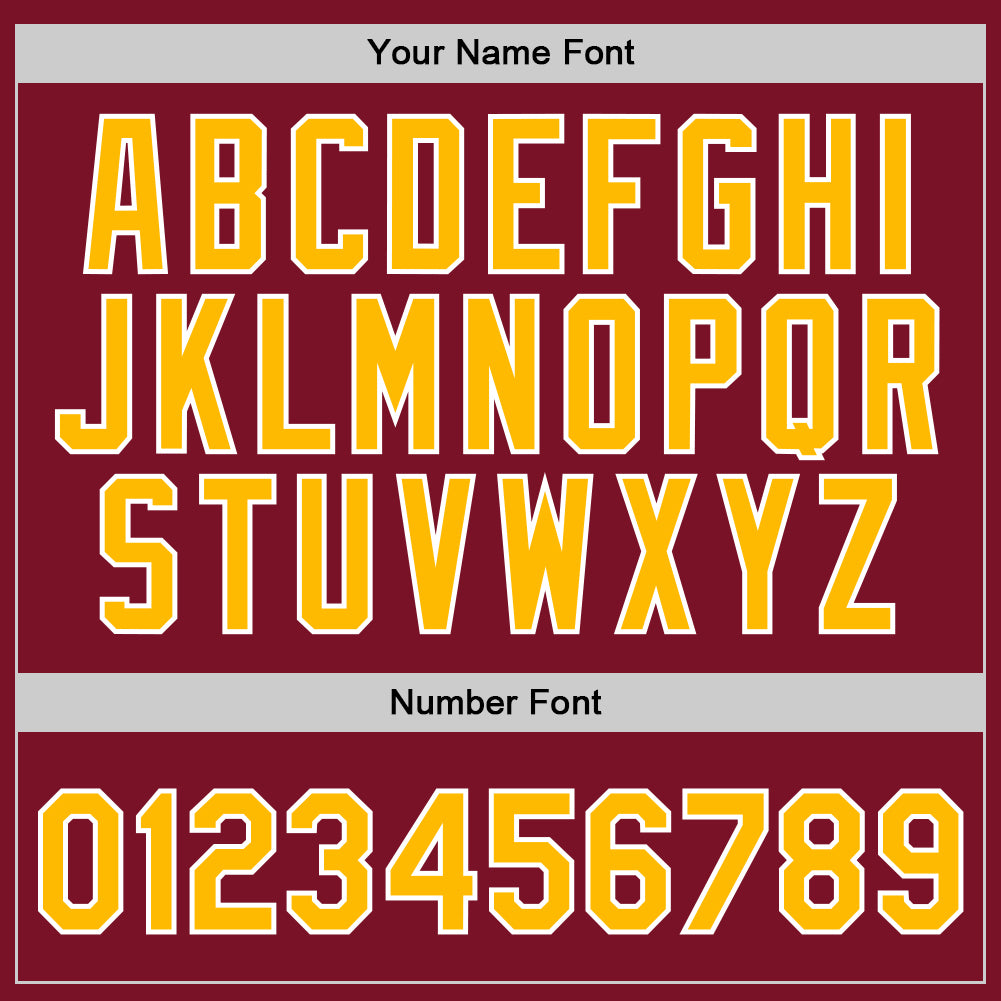 Custom Maroon Gold-White Authentic Throwback Basketball Jersey - Sky-Custom