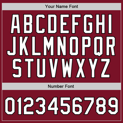 Custom Maroon White-Black Authentic Throwback Basketball Jersey - Sky-Custom