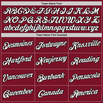 Custom Maroon White-Black Authentic Throwback Basketball Jersey - Sky-Custom