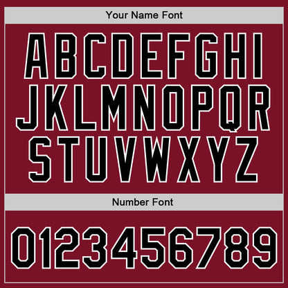 Custom Maroon Black-White Authentic Throwback Basketball Jersey - Sky-Custom