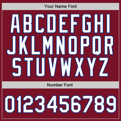 Custom Maroon White-Royal Authentic Throwback Basketball Jersey - Sky-Custom