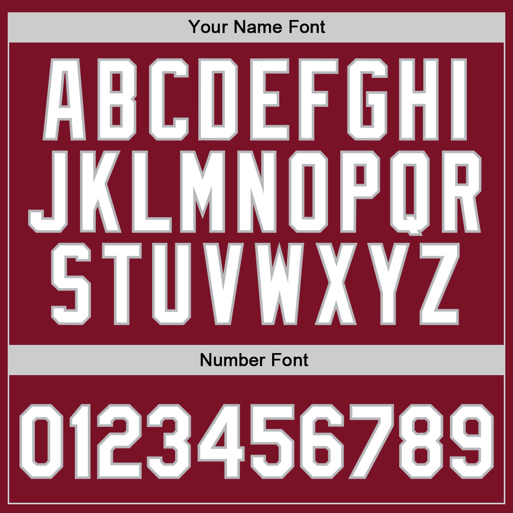 Custom Maroon White-Gray Authentic Throwback Basketball Jersey - Sky-Custom