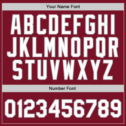 Custom Maroon White-Gray Authentic Throwback Basketball Jersey - Sky-Custom