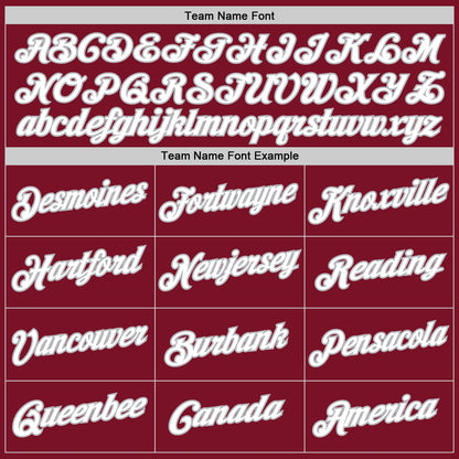 Custom Maroon White-Gray Authentic Throwback Basketball Jersey - Sky-Custom