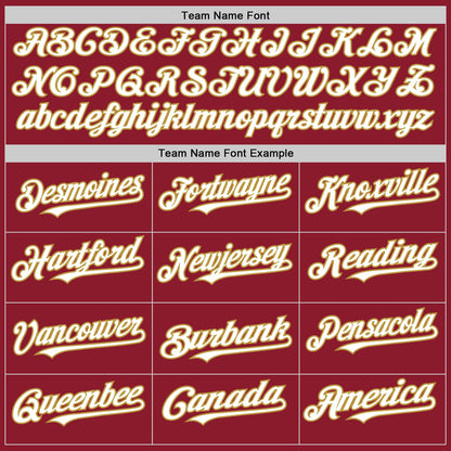 Custom Maroon White-Old Gold Mesh Authentic Throwback Baseball Jersey - Sky-Custom