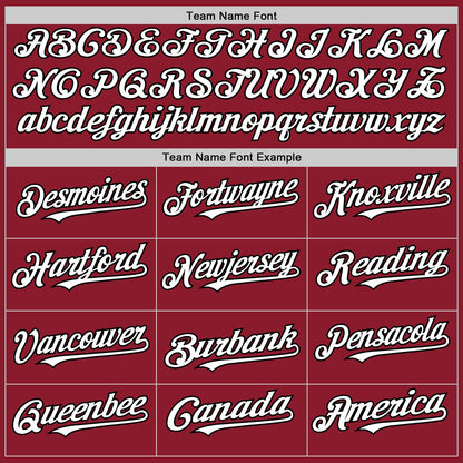 Custom Maroon White-Black Mesh Authentic Throwback Baseball Jersey - Sky-Custom