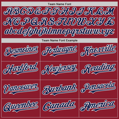 Custom Maroon Navy-White Mesh Authentic Throwback Baseball Jersey - Sky-Custom