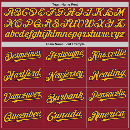 Custom Maroon Navy-Gold Mesh Authentic Throwback Baseball Jersey - Sky-Custom