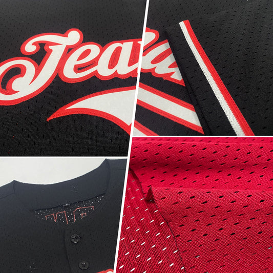 Custom Maroon Black-Old Gold Mesh Authentic Throwback Baseball Jersey - Sky-Custom