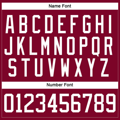 Custom Maroon White Hockey Lace Neck Jersey - Sky-Custom